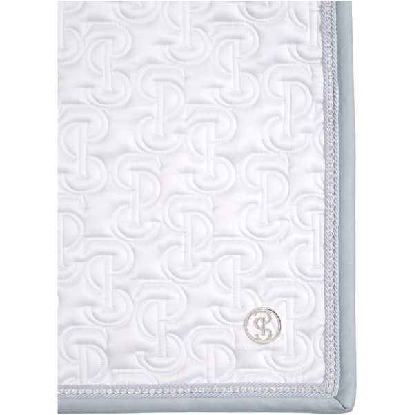 2025 PS Of Sweden Kristall Satin Dressur Sattel Pad 1110 - 117 - 001 - White